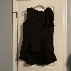 FashionNova High Low Ruffle Top